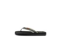 Brasileras Zapatos para playa y agua 'Lino' marrón / negro denim / blanco 37 marrón / negro denim / blanco