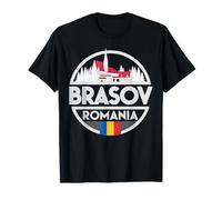 Brasov Rumania Deco Emblema Recuerdo de Viaje Camiseta