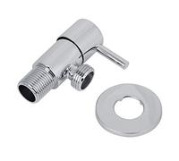 Brass Angle Valve for Bathroom Sink | G1 / 2 ' ' Thread Chrome Plated Water Control Valve | - Resilient Faucet Accessory/Toilet/Shower | Easy DIY Installation