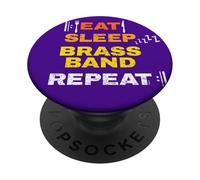 Brass Band Humor Divertido o Broma Brass Bands Divertida PopSockets PopGrip Adhesivo