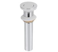 Brass Bathroom Sink Drain Stopper | Clog - Proof Pop - Up Design with Guard Cover | Mirror Polish Finish for Bathroom/Kitchen Sink | Easy Installation, No Overflow (Electroplating replica without