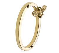 Brass bee Número de casa dorado con diseño de abeja | Placas de letreros con números de puerta modernos de 5 pulgadas | Números de dirección de la calle (0)