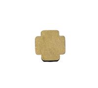 Brass Block Cross 4 Way Pipe Fitting DN10 3/8" Female Adapter Connector Coupling