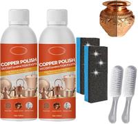 Brass Copper Cleaner Polish Spray, 100ml Copper Cleaner and Polish Spray, CopperCleaner for Pots & Pans, Natural Brass Cleaners for BrassCopper and Stainless Cleaning (2)