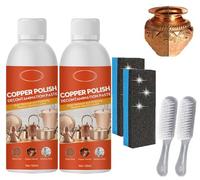 Brass Copper Cleaner Polish Spray, BrassCleaner andPolish Spray, CopperCleaner for Pots and Pans,Metal Polish for Brass Copper andStainless (2pcs)