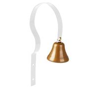 Brass Dog Door, Loud Pet Training Chime or Puppies, Vintage Go Outside Pets Chime, Easy to Use for Medium Large Breeds, Ideal for Indoor and Outdoor Housetraining Helps Dogs & Cats Signal Needs