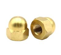 Brass Dome Cap Nuts 1/2/5/10/20 Pcs - Decorative Ball Cap for M3 M4 M5 M6 M8 M10 M12 M14 M16 M20 - GB923 DIN1587 Compatible with Various Applications (M3 (20PCS))