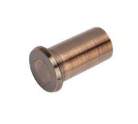 Brass Dust Proof Recessed Strike For Door Slide Bolt Lock ，Floor Hole Dust-Proof Cover, Door Bolt Accessories, Spring All Copper Dust-Proof Cover Hardware Cylinder Bolt (Red Bronze,Without circle)