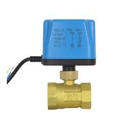 Brass Electric Ball Valve DN15 1/2" to 2" Normally Closed or Nomally Open 220V 2-Wire for Water Oil Replace Solenoid Valve(DN40,AC220V_NORMALLY CLOSE)
