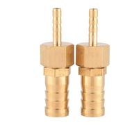 BRASS FITTING HOSE BARB TAIL REDUCER PLUG CONNECTOR CHEMICAL PIPE MAINTENANCE [2PC 4 12MM] GB
