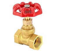 Brass Globe Shut Off Valve 1/2 Inch | Two Barrier Design for Water & Gas | DN15 G1 / 2in Female Thread | Leak Minimizing Stop Valve for Plumbing/Heating/Industrial Use