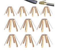 Brass Golf Club Adapter - Six-Pronged Shim Washer | Club Head Diameter Filler | Universal Shaft Adapter Accessory For All Golf Clubs, Professional Building Component, Precision-Engineered Brass