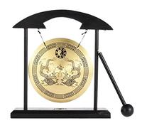Brass Gong 1.25cm/4.92in - Calentador de escritorio Meditación con Mallet | Platillos de Percusión Instruments For Table Decor Adawd