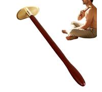 Brass Gua Sha, Body Massage Scraper, Long Handle Tool