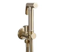 Brass Handheld Toilet Bidet Sprayer Set Accessories Black Bidet Faucet For Bathroom Hand Sprayer Shower Jet(Gold 1.5M Hose)