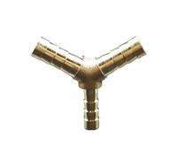 Brass Hose Reducer Fitting Y Shaped 3 Way Splitter 8-6-8mm Water Gas