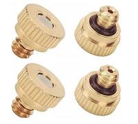 Brass ister Nozzles, 150PCS ist Nozzle Sprinkler with 0.004-0.039" Orifice & 10/24 UNC Thread(0.8mm)