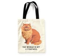 Brass Monkey Moody Cats - Bolsa de lona respetuosa con el medio ambiente, ligera, reutilizable, para compras y comestibles, Eige, Moody Cats