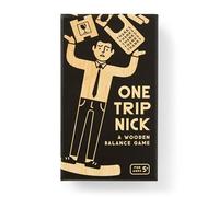 Brass Monkey One Trip Nick: el Juego de Equilibrio Incluye comestibles ridículos y Otras Divertidas Piezas de Madera para apilar, más de 2 Jugadores
