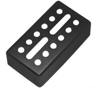Brass Pickup Cover 12 Hole Dual Coil 70x39mm Black (Black 52mm) | 12 agujeros, diseño de doble bobina, escudo electromagnético, tamaño 70 x 39 mm, acabado negro