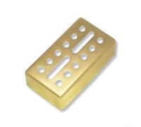 Brass Pickup Cover 12 Hole Dual Coil 70x39mm Black (Golden 52mm) | 12 agujeros, diseño de doble bobina, escudo electromagnético, tamaño 70 x 39 mm, acabado negro