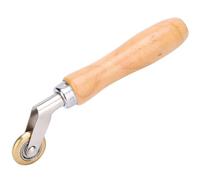 Brass Press Wheel Seam Roller, Welding Handheld Roller with Wood Handle for PVC TPO EPDM Single Ply Roofing Tape
