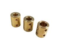 Brass Rigid Motor Shaft Adapter, Acoplamiento de eje de motor de latón rígido, 5 uds., for coche RC, barco, avión, varios tamaños