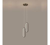 Brass Ring Line Chandelier Luxury Bedside Pendant Light LED Restaurant Bar DecoratCeiling Pendent Lamp Indoor Home Lighting Adjustable, Chandeliers