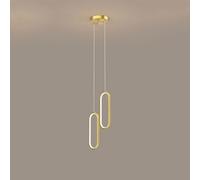 Brass Ring Line Chandelier Luxury Bedside Pendant Light LED Restaurant Bar DecoratCeiling Pendent Lamp Indoor Home Lighting Adjustable, Chandeliers