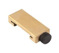 Brass Ruler Stop Block for Woodwork | 35mm Steel Ruler Positioning & Marking Tool | Accurate Measurement/Layout/Scribing | Sturdy Fixed Locator