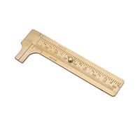 Brass Sliding Gauge Vernier Caliper | 80mm or 100mm Double Scales mm/inch | Old - fashioned Measuring Tool for Jewelry/Woodworking/Home Use | Non - Ruler (Double scale 80mm)