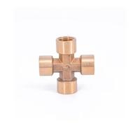 Brass Splitter Cross 4 Way Pipe Fitting DN8 1/4" Female Connector Coupling