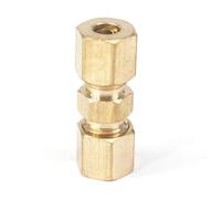 Brass Straight Reducer Compression Fittings Connectors Fit 3/16" Tube OD Brake Lines Union Adapters,Brass,h