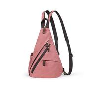 BRASS TACKS Leathercraft Mochila Sling Vintage Lona y Cuero Crazy Horse Unisex | Bolsa Bandolera Convertible 3 en 1 Cruzada Pecho Mochila | Gran Capacidad Viaje Senderismo | 4 Colores