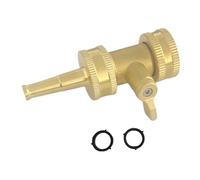 Brass Water Hose Nozzle - Heavy Duty Anti Slip, Gardening Parts Valve High, Pressure Outdoor House Deck Faucet | Outdoor House Deck Faucet Washing Blower Machine Patio Porch Lawn Poolside