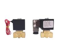 Brass Water Mini Solenoid Valve Port 1/4 Inch 1/1.5/2/2.5/3mm Normally Close Wring Lead 220V Zero Pressure Start Valve(25 10bar,AC110V_W1101X)