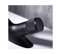 Brass Waterfall Single Hole Basin Faucet for Bathroom, Luxury Design, Black (18X13 cm)