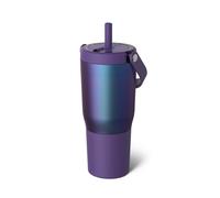 Brate RESA 25OZ Tumbler de viaje 100% a prueba de fugas con mango y paja | Paja de sorbo suave flexible | Manga de silicona para durabilidad | Ac