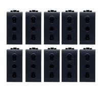 BRATEK - 10 tomas eléctricas de pared compatibles con bticino - Toma de corriente de pared bypass compatible con tomas eléctricas bticino - Toma de pared