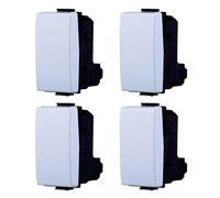 BRATEK 4 pulsadores de pared compatibles con la serie Matix, pulsadores eléctricos de pared compatibles con las placas Matix