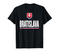 Bratislava - Camiseta con diseño de bandera de Eslovaquia Camiseta