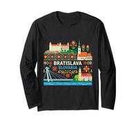 Bratislava, Eslovaquia, Recuerdo de Viaje, Regalo de Ciudad Manga Larga