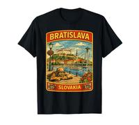 Bratislava Eslovaquia Vacaciones Bandera Eslovaquia Bratislava Home Camiseta