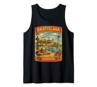 Bratislava Eslovaquia Vacaciones Bandera Eslovaquia Bratislava Home Camiseta sin Mangas