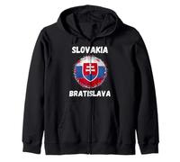 Bratislava Eslovaquia Vintage Bandera Eslovaca Souvenirs Sudadera con Capucha