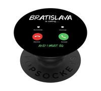 Bratislava está Llamando y Debo IR a Eslovaquia de Viaje PopSockets PopGrip Adhesivo