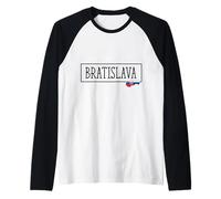 Bratislava País Eslovaquia Viaje familiar Eslovaco Hombres Mujeres Camiseta Manga Raglan