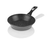 BRATmaxx Sartén de cerámica de 20 cm | Sartén de acero al carbono con 2 capas antiadherentes | Mango Cool-Touch, borde alto, sin grasa, apta para lavavajillas, para todo tipo de fuegos