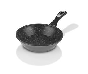 BRATmaxx Sartén de cerámica de 20 cm | Sartén de acero al carbono con 2 capas antiadherentes | Mango Cool-Touch, borde alto, sin grasa, apta para lavavajillas, para todo tipo de fuegos