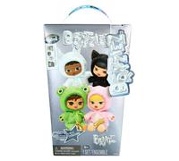 Bratz Bratziez colección 25 Aniversario - 6 Peluches coleccionables | Cara esculpida rígida, detalles brillantes, enganche de estrella, clip para charms, accesorio de biberón, figura de 20 cm, +6